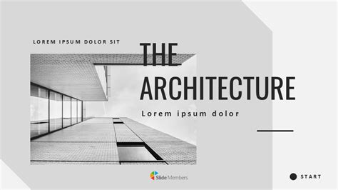 Arquitectura Diseño Simple De Plantilla De Powerpoint