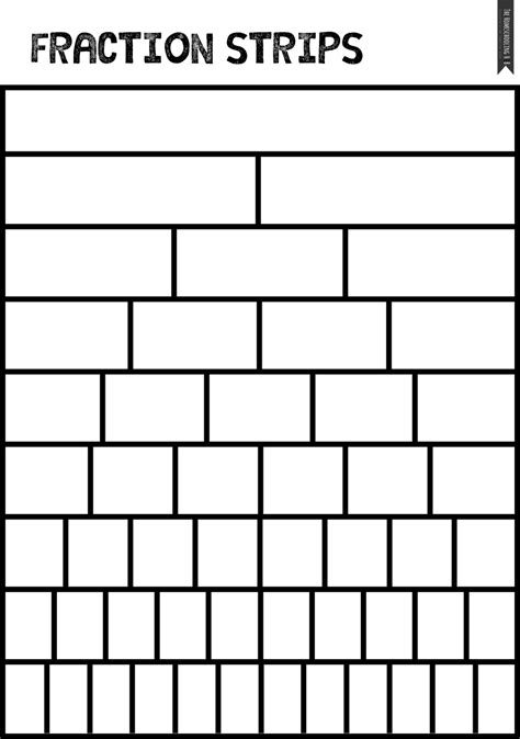 Fraction Bars Printable