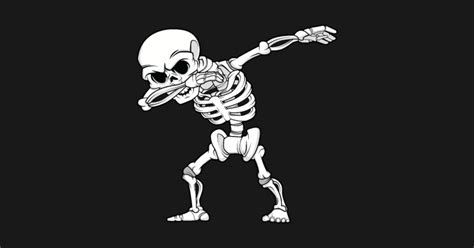 Dabbing Skeleton Bones Halloween Dab Dance Dabbing Skeleton Sticker