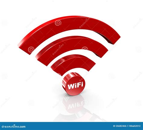 3d Wifi Icon Royalty Free Stock Image Image 26682466