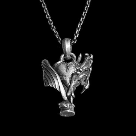 Angel Demon Heart Pendant 925 Sterling Silver Angels Vs Devils Pendants
