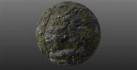 Mossy Cliff Rock 001 Pbr Material Texture Texture Cgtrader