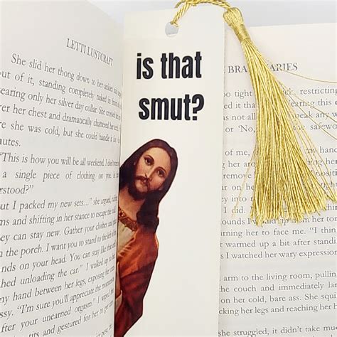 Peeking Jesus Is That Smut Bookmark Etsy Ireland