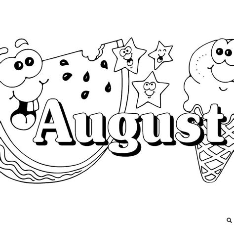 August Calendar Clip Art Printable Calendar
