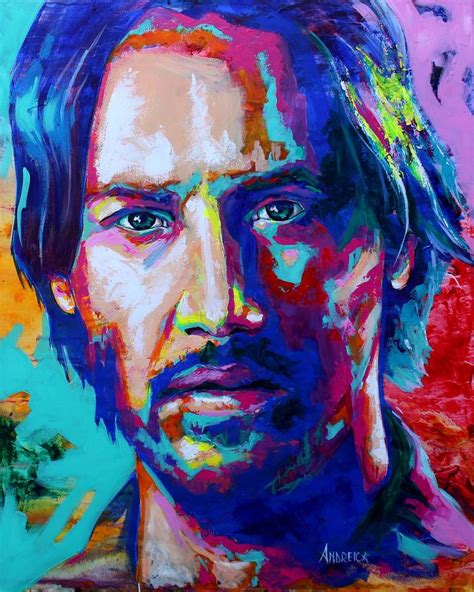 Keanu Reeves Painting By Alexandra Andreica Saatchi Art