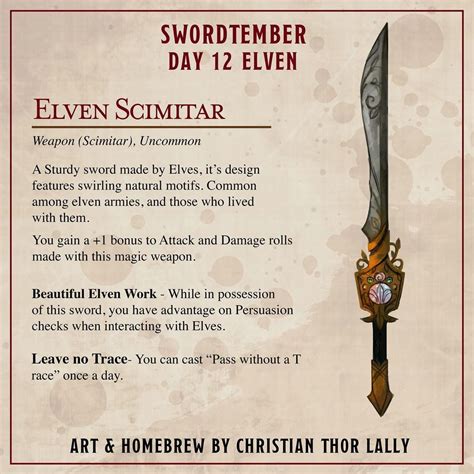 Christian Thor Lally On Instagram Swordtember Day 12 Elven If Dwarves