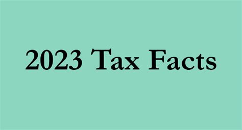 2023 Tax Facts Marotta On Money