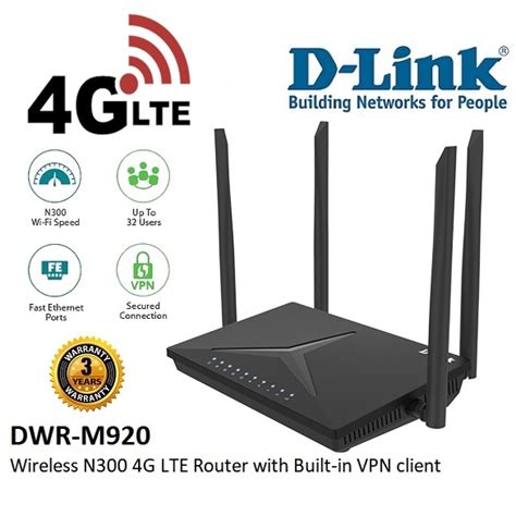 D Link Router Dwr M G N Lte Wireless Ghz Up To Mbps