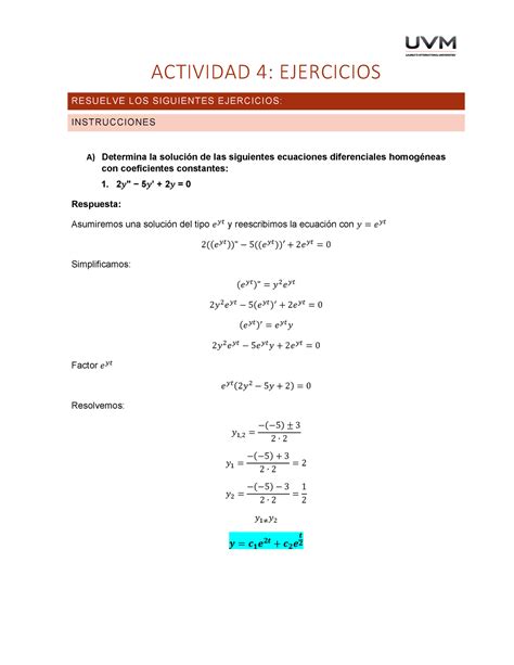 Actividad 4 Ejercicios Actividad 4 Ejercicios Resuelve Los Siguientes Ejercicios