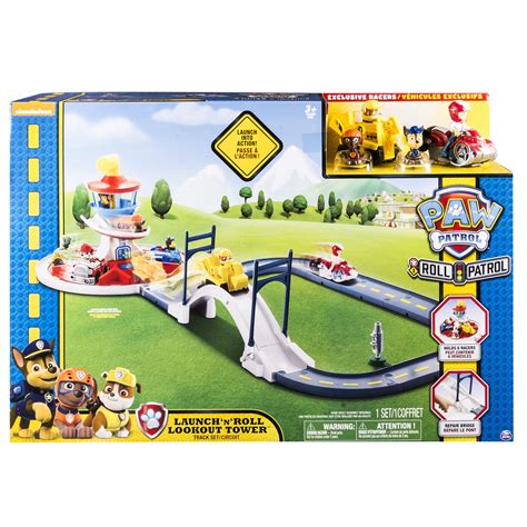 Paw Patrol Launch N Roll Lookout Tower Track Set Race Tracks