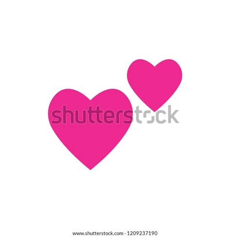 Two Pink Hearts Emoji Stock Vector Royalty Free 1209237190 Shutterstock