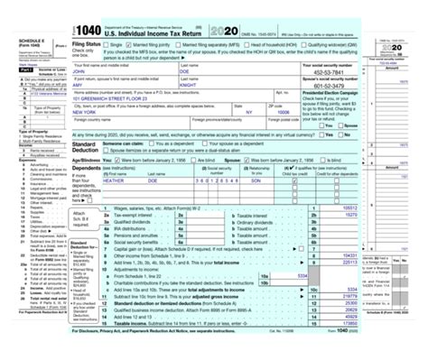 Irs Form 1040 Automated Document Processing 2020 2021
