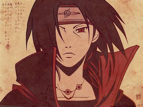 Uchiha Itachi Illustration Naruto Shippuuden Uchiha Itachi Red Eyes