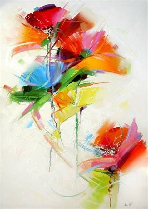 40 More Abstract Painting Ideas For Beginners Flower Art Flower