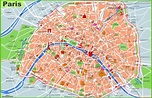 Paris tourist map with sightseeings - Ontheworldmap.com