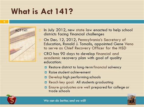 We Can Do Better And We Will Act 141 Financial Recovery Plan