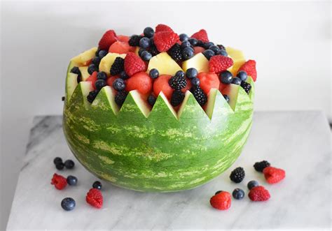 How To Make A Watermelon Fruit Basket