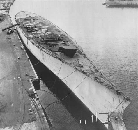 The Never Completed Hull Of Iowa Class Battleship Uss Kentucky Bb 66