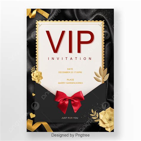 Business Atmosphere Black Gold Invitation Letter Template Download On