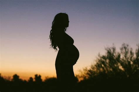 The Perfect Bump Silhouette Shot Catherine Evans Photography