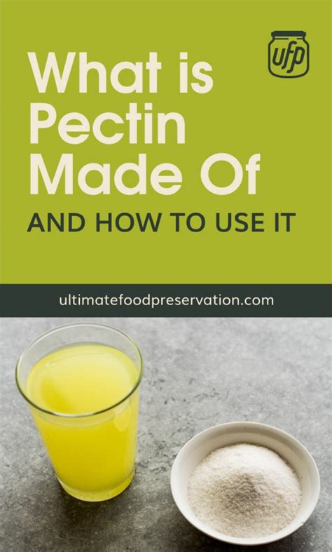 What Is Pectin Made Of And How To Use It Ufp
