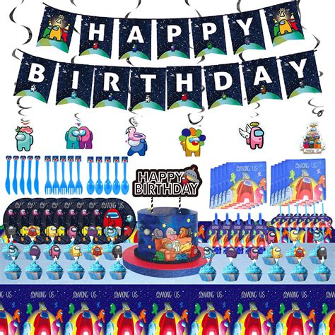 Buy Zsroot Among Us Party Suppliesamong Birthday Party Decorations