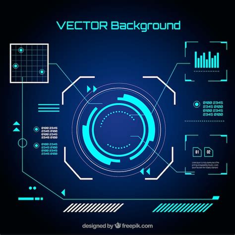 Free Vector Technology Elements Background In Flat Style