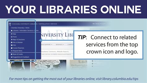 Your Libraries Online Tips For Success Columbia University Libraries