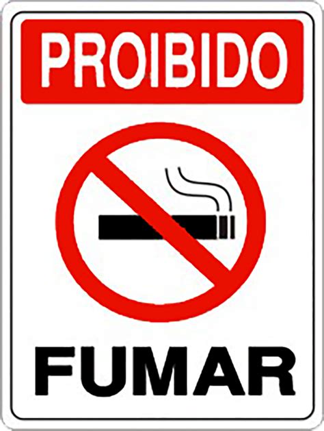 Placa Em Ps Sinal Adv Proibido Fumar 20x15 Lizot Ferragens