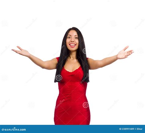 Nice Woman Model Isolated On The White Background Stock Image Image