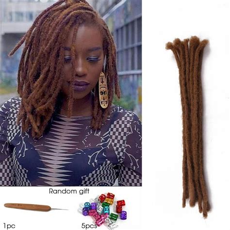 Dsoar 15 Inch Dreadlock Crochet Hair Synthetic Dreads Hairstyles Honey