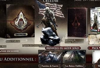 Assassins Creed Iii Les Ditions Collectors D Couvrir