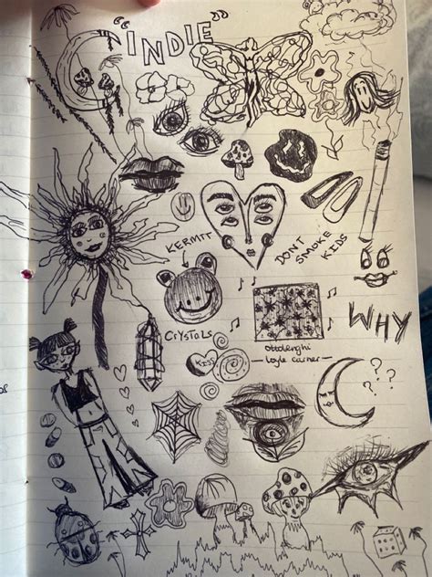 Indie Sketchbook Doodles Sketchbook Art Journal Doodle Art Designs