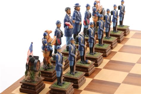 History Channel Civil War Chess Set And Revolutionary War Chess Set Ebth