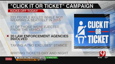 click it or ticket campaign begins nationwide today