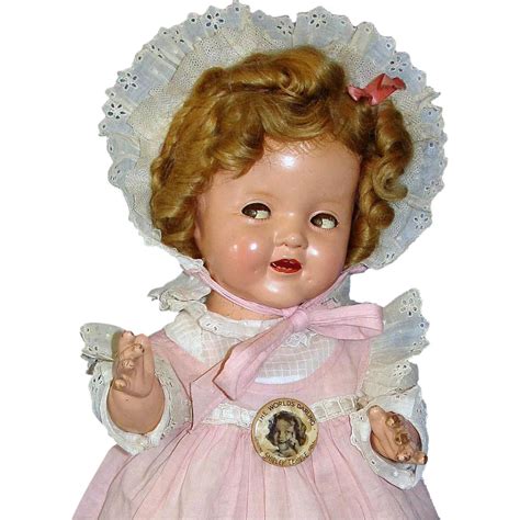Extraordinary Shirley Temple Wigged Baby Doll 1930s Composition