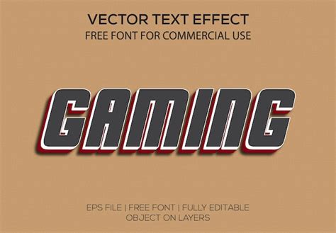 Premium Vector Awesome Gaming 3d Vector Editable Text Effect
