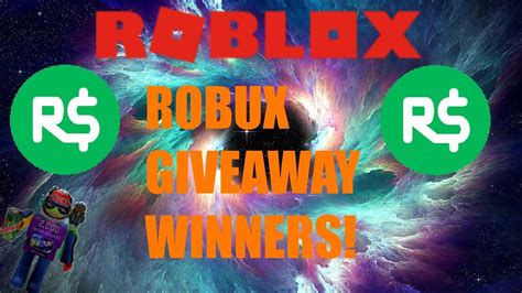 Roblox2000 Robux Giveaway Winners Youtube