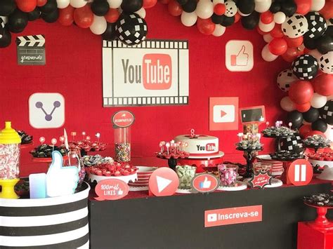 Pin By Sonia Morales On Cumple De Jazet Youtube Party Diy Birthday