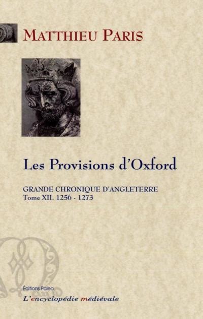 Grande Chronique Dangleterre Tome 12 1256 1273 Provisions Doxford Broché Matthieu Paris