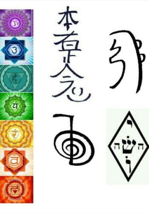 Reiki Symbols Reiki Poster Set Of 4 Black Reiki Healing B07 In 2023