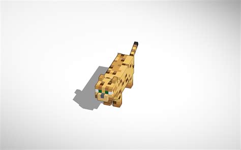 3d Design Minecraft Ocelot Tinkercad