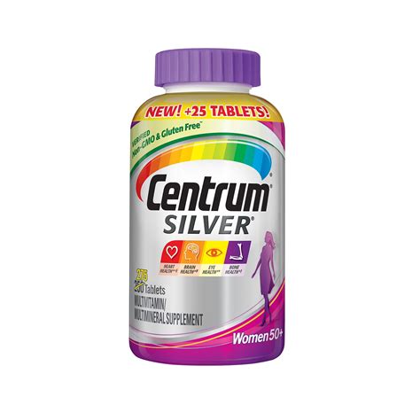 Centrum Silver Women Multivitamin Tablet Age 50 And Older 275 Ct