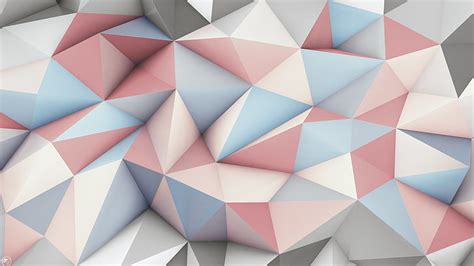 Hd Wallpaper Pink Gray And Beige Mosaic Wallpaper Abstract 3d