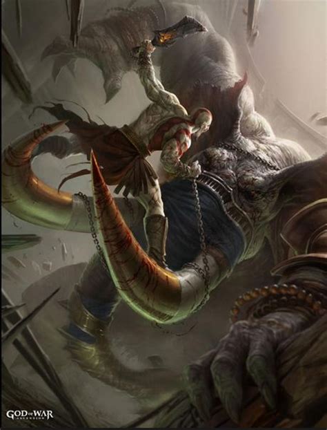 Image Elephantaur Vs Kratos Concept Art God Of War