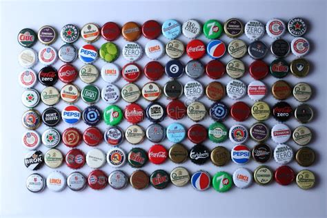 Bottle Caps Of Beers And Beverages Editorial Stock Photo Image Of