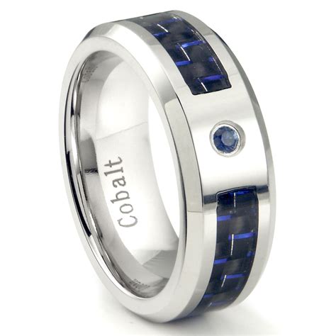 Mens Wedding Bands With Blue Sapphire 