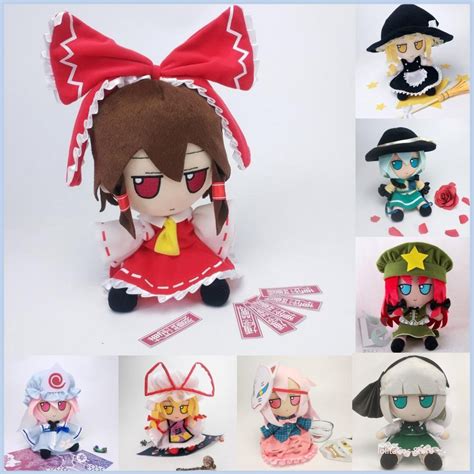 Touhou Project Marisa Komeiji Koishi Hakurei Reimu Hon Meirin Hata No Koko Cosplay Plush Doll