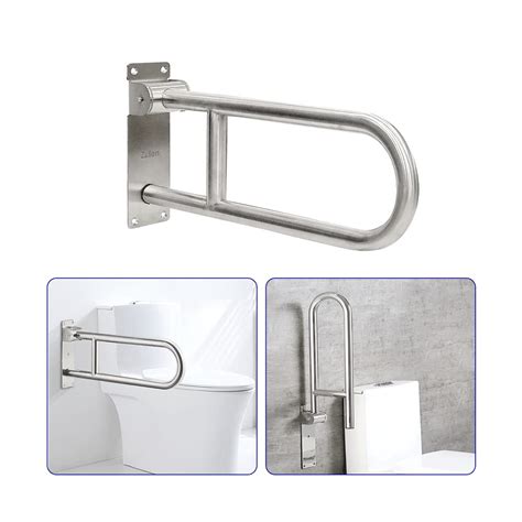 buy handicap grab bars toilet safety rails flip up grab bar for bathroom toilet handles for