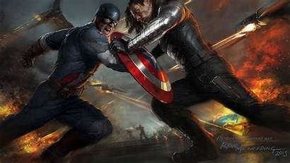 Captain America Winter Soldier Artwork Wallpapers Comic